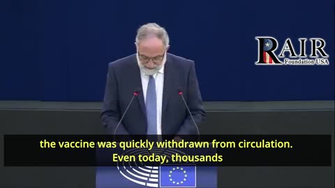 German MEP: 'More died from Covid Vax in 2021 than in the last 20yrs from all Vaxxes Combined'