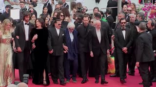 Johnny Depp walks the red carpet in Cannes