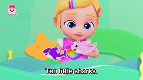 Ten little sharks |poems for kids|