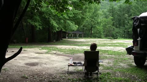 Alone in the camp. Real intense rain. Relaxing deep sleep ASMR