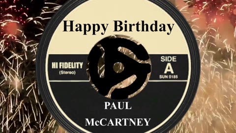 HAPPY BIRTHDAY PAUL McCARTNEY (THE BEATLES)