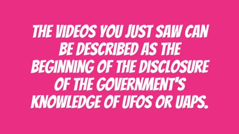 UFO disclosure is close