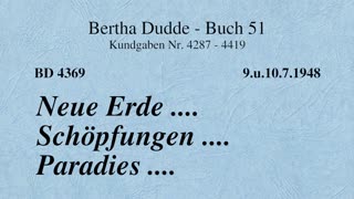 BD 4369 - NEUE ERDE .... SCHÖPFUNGEN .... PARADIES ....