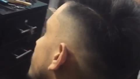 Skin fade haircut