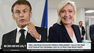 Macron's call for elections in France unexpected, risky CBS News