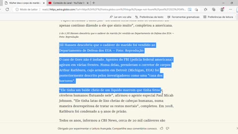 Cadáver foi vendido para o Departamento de Defesa dos EUA sem o consentimento da família