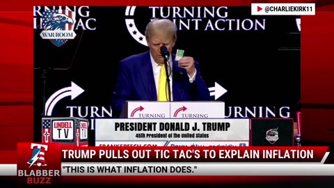 Trump Pulls Out Tic Tac's To Explain Inflation