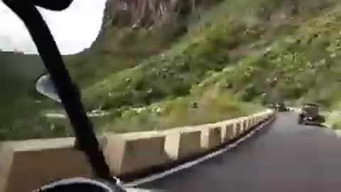Mountain Buggy Drive on Hairpin Bends & Narrow Road to Village Of Masca, Tenerife, Canary Islands