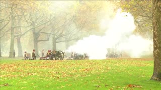 King Charles gets gun salutes for 75th birthday