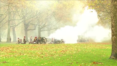 King Charles gets gun salutes for 75th birthday