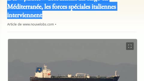 Des « pirates » détournent un cargo en Méditerranée, les forces spéciales italiennes interviennent