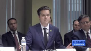 Matt Gaetz Blasts Dem Cities For Allowing Crime To Flourish