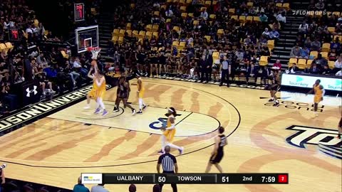 Towson Men's Basketball wins home opener against UAlbany, 67-62