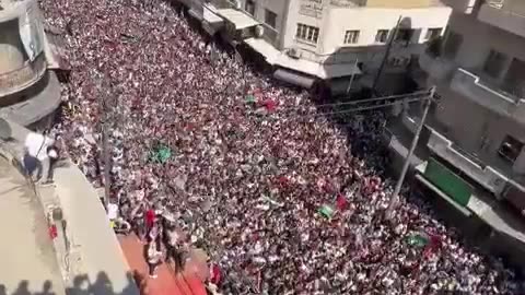 HUGE protests in the streets of Jordan…