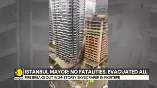 Istanbul_ Fire breaks out in 24-storey skyscraper _ Latest News _ WION
