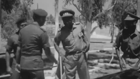 Congolese Paratroopers Being Trained By The Israel Defence Force Observed By Mobutu Sese Seko