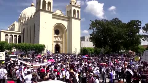 Thousands protest in El Salvador against Bukele