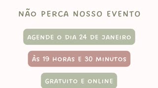 ALCANCE O CORPO DOS SEUS SONHOS | 24/01 19H30 | 100% GRATUITO E ONLINE