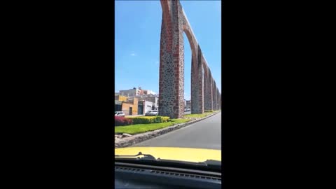 Closer Look at the Aqueduct in Queretaro, Mexico