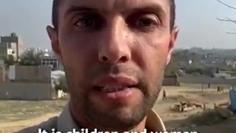 Photojournalist Mohammed Asad, delivers a message from the Gaza Strip