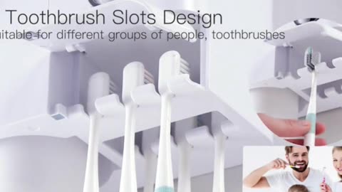 Toothbrush Holder Bathroom Wall Mounted