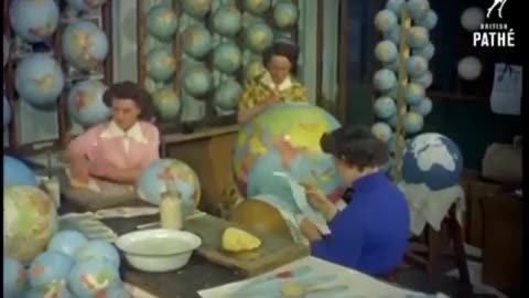 How globes were made in 1955