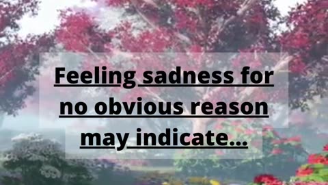 Feeling sadness for no obvious reason may indicate... #lovefacts #psychologyfacts #followus