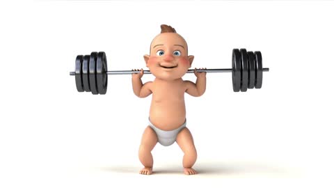 Baby 3D Weights Gym will surprise you