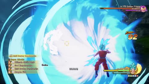 DBZ: Kakarot(PS5) SSJ Blue Goku VS Golden Frieza