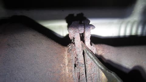 CRV catalytic flange and bolts rusted - exhaust leak