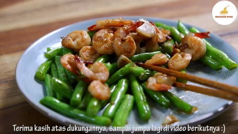 Shrimp and green beans recipe