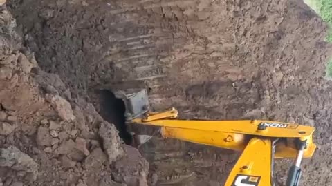 JCB working in construction