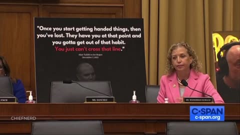 Debbie Wasserman Schultz Brings Out Joe Rogan Posters to Make a Point & It Backfires Miserably