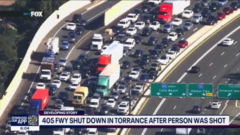 Shooting prompts closure of 405 freeway in Torrance