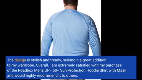 Buyer Feedback: Roadbox Men's UPF 50+ Sun Protection Hoodie Shirt with Mask -Outdoor Mesh Sides...