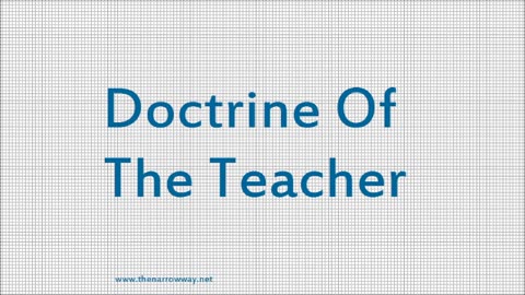 Doctrine Of The Teacher