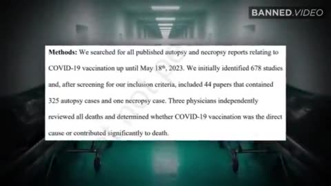 Study of autopsies of vaccinated found that 74% of deaths were significantly caused by c19 jab