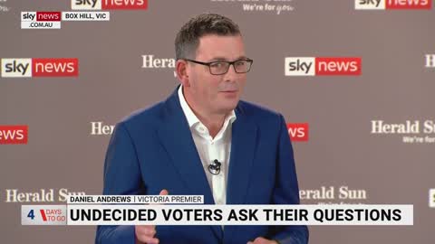 'It will be your choice': Dan Andrews addresses undecided voters at Sky News People's Forum