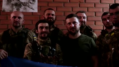 Zelenskiy visits towns near front line in Ukraine