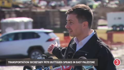 NEW – Sec. Pete Buttigieg Refers to the East Palestine 'Controlled Burn' as a 'Toxic Cloud'