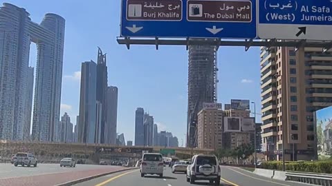 Dubai sheikh Zayed Road tour 2023