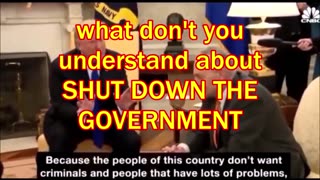 what don't you understand about SHUT DOWN THE GOVERNMENT