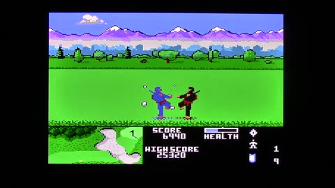 I'm playing some ninja goft atari 7800 on atari vcs
