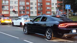 American cars cruise in Klaipeda 2020