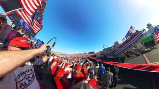 Trump arrives on the Red Carpet at the Make America Great Rally in Waco, TX on March 25, 2023