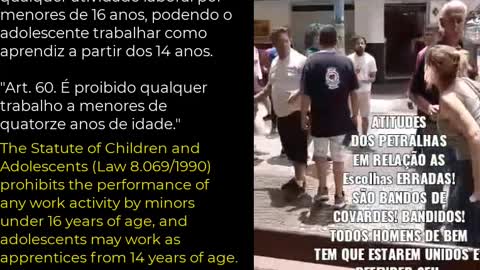 Os criminosos comunistas do Brasil não poupam nem crianças.