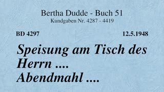 BD 4297 - SPEISUNG AM TISCH DES HERRN .... ABENDMAHL ....