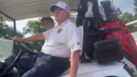 Trump in a leaked video, during a golf game: