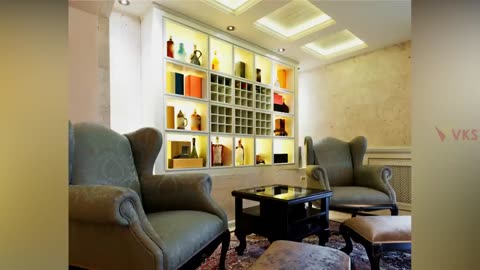 Contemporary Designs for Wall Niches with LED-Lit Cube Shelves and Recessed Lighting for Wall Décor
