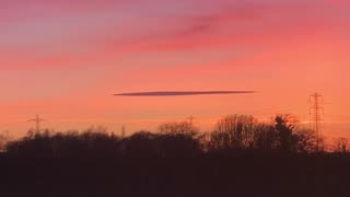 Weird UFO style cloud